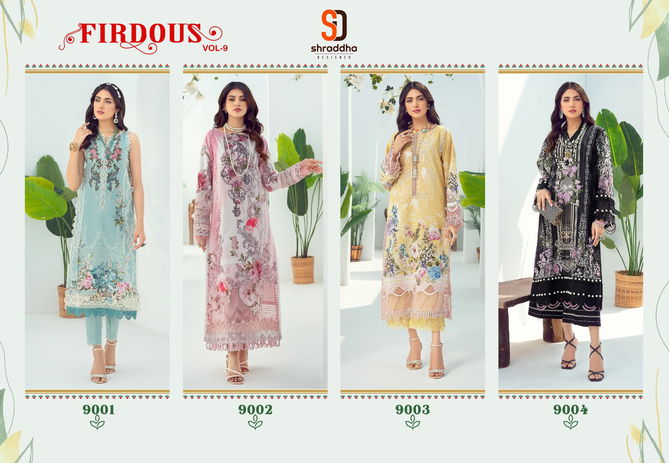 Firdous Vol 9 By Shraddha Pakistani Suit Catalog
